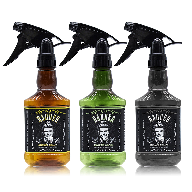 Popular Retro Style Salon Barber Plastic Hair Spray Bottles Pet Trigger Recycled Mist Spray Bottle