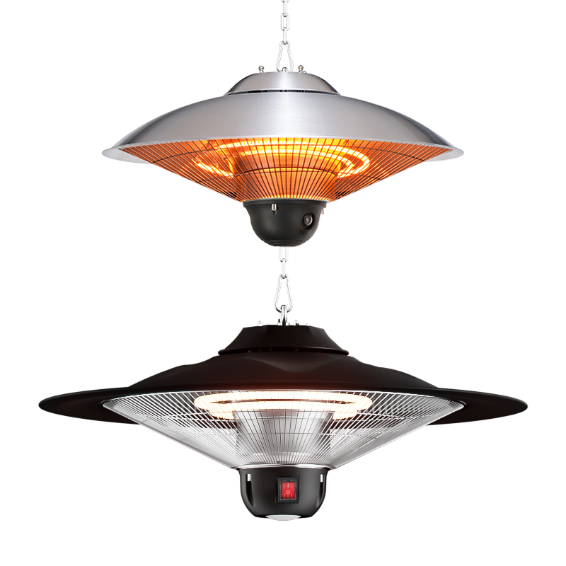 Floor Standing Aluminum Alloy Body Waterproof Electric Remote Control Patio Heater