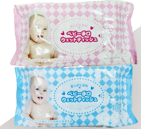 Spn Value Packed Lint Free Newborns Skin Care Rose Cleansing & Moisturizing Baby Wet Towel Wipes Soft Cotton RO Water Nourish Aloe Vera Vitamin E Wet Tissue