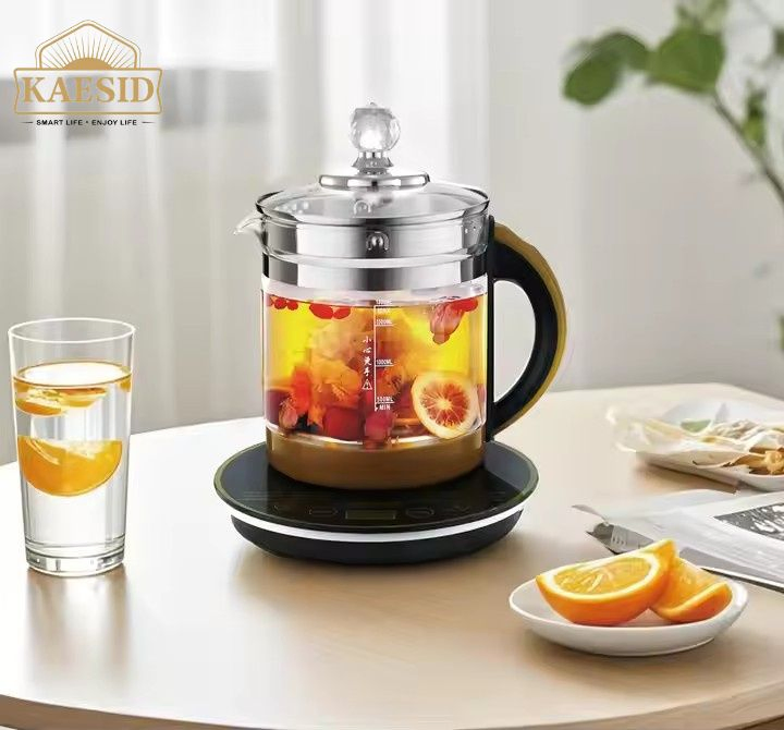 Factory Customized Food Grade Glass Body Multi-Purpose Electric Kettle with Water Level for Home Boiling