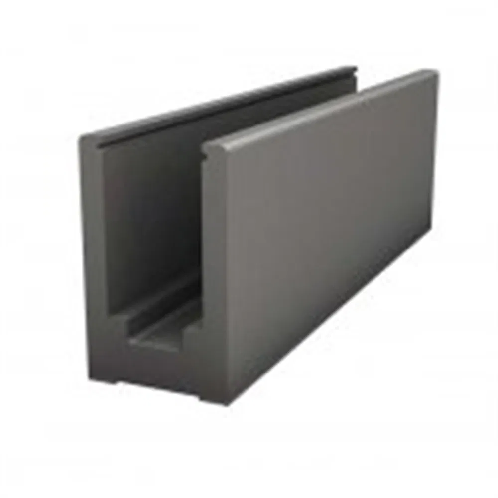 Aluminum U Base Channel Profile for Balcony Glass Balustrade