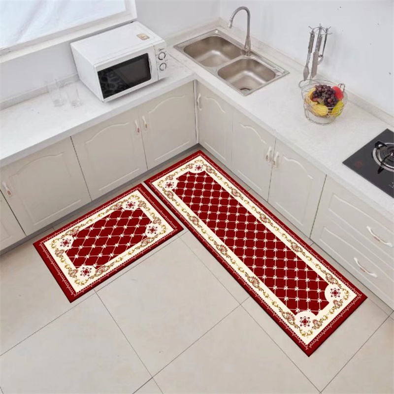 Anti-Slip Kitchen Place Rug Carpet Absorbent Kitchen Floor Mats