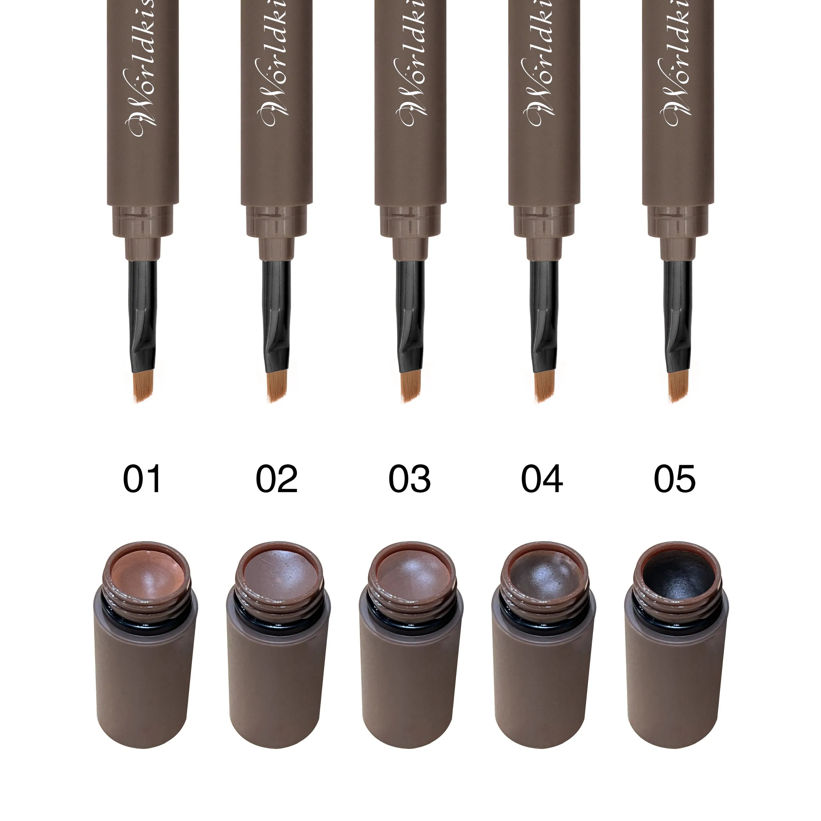 Vegan Mineral Dual End Waterproof Long Lasting High Pigment Wholesale Eyebrow Pomade