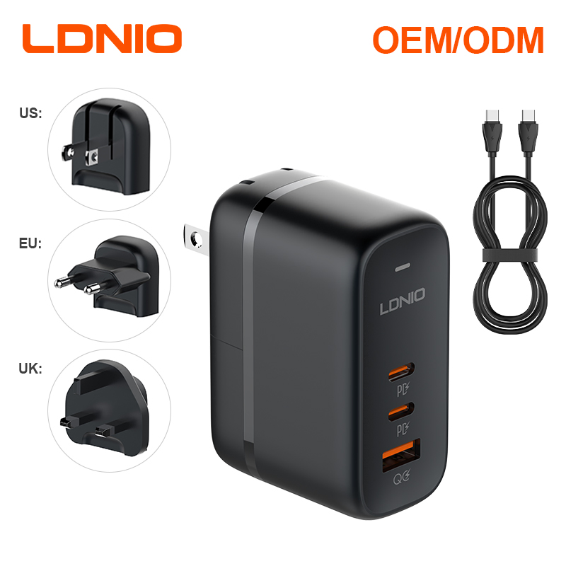 Ldnio Q366 65W Phone Charger Adapter GaN Technology Support iPhone 13 15 16 Phone Accessories Fast USB Charger