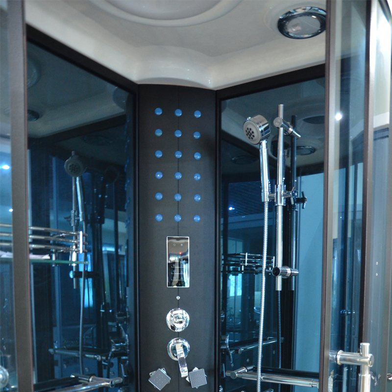 Tempered Glass Door One Person Steam Room Enclosed Steam Shower