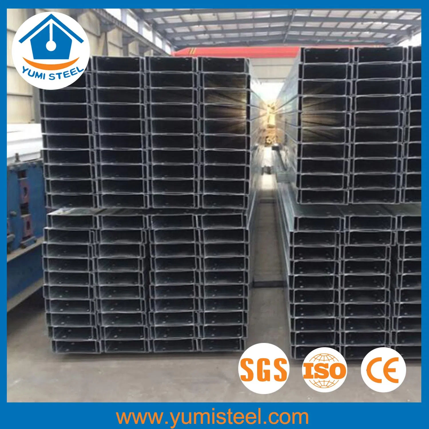 High Strength C100 Steel Purlin for Roof/Wall