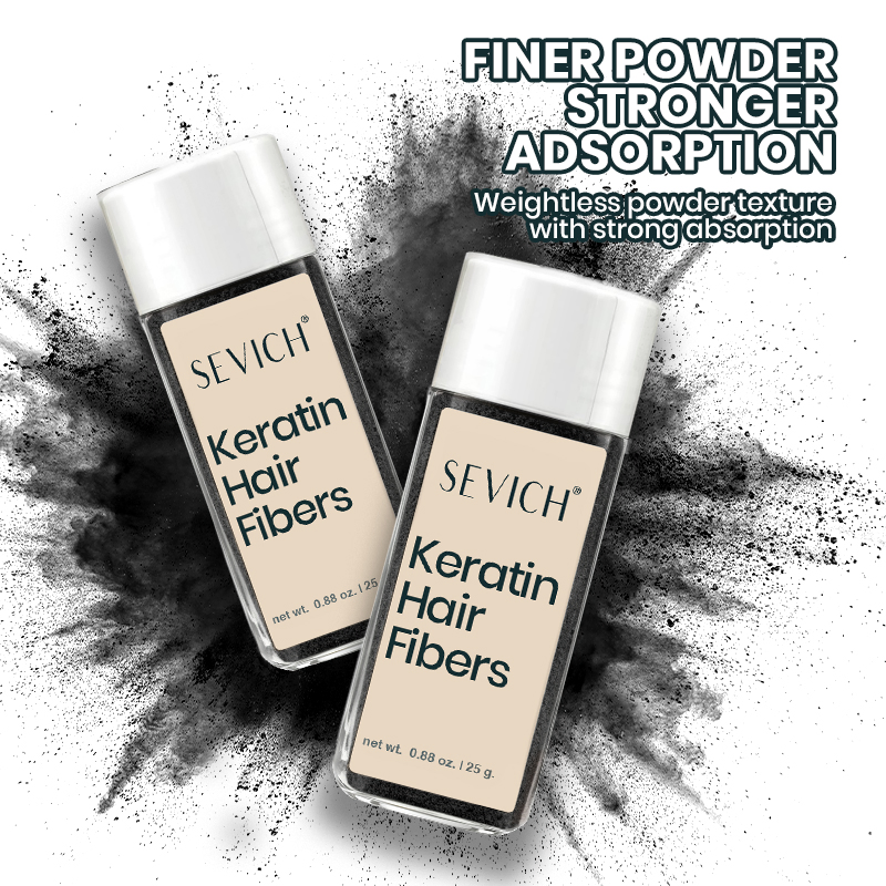 Private Label Hair Fiber Powder Natural Look Hair Loss Cover up Keratin Hair Fiber Powder Thickness Fiber Hair