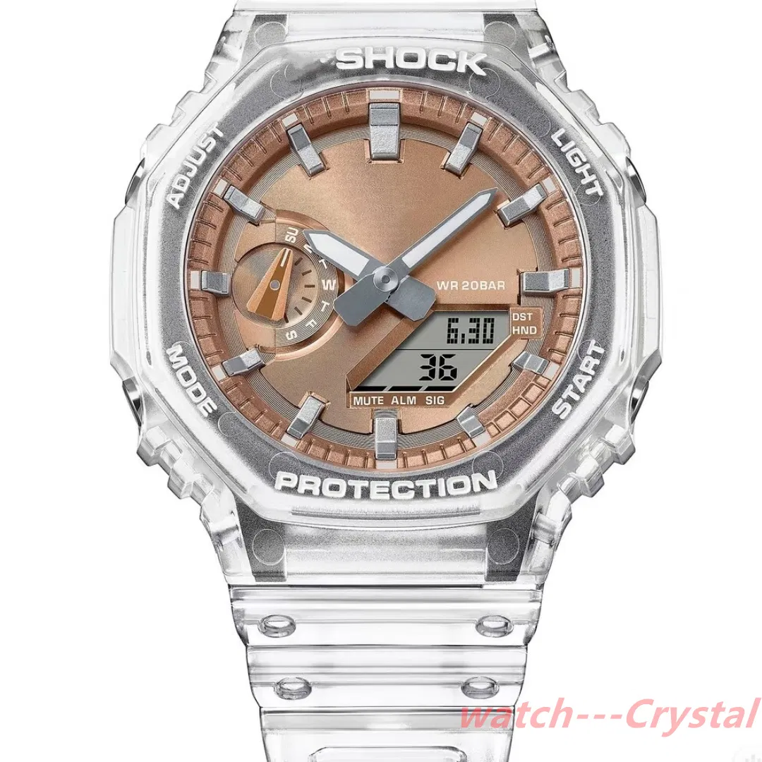 Sport Watches with Metal Straps G-- Shock Waterproof, and Fashion