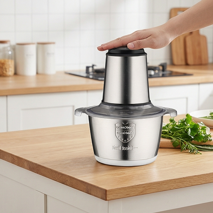 300W 2L High Speed Meat Mincer Easy to Clean Food Auxiliary Mini Food Chopper
