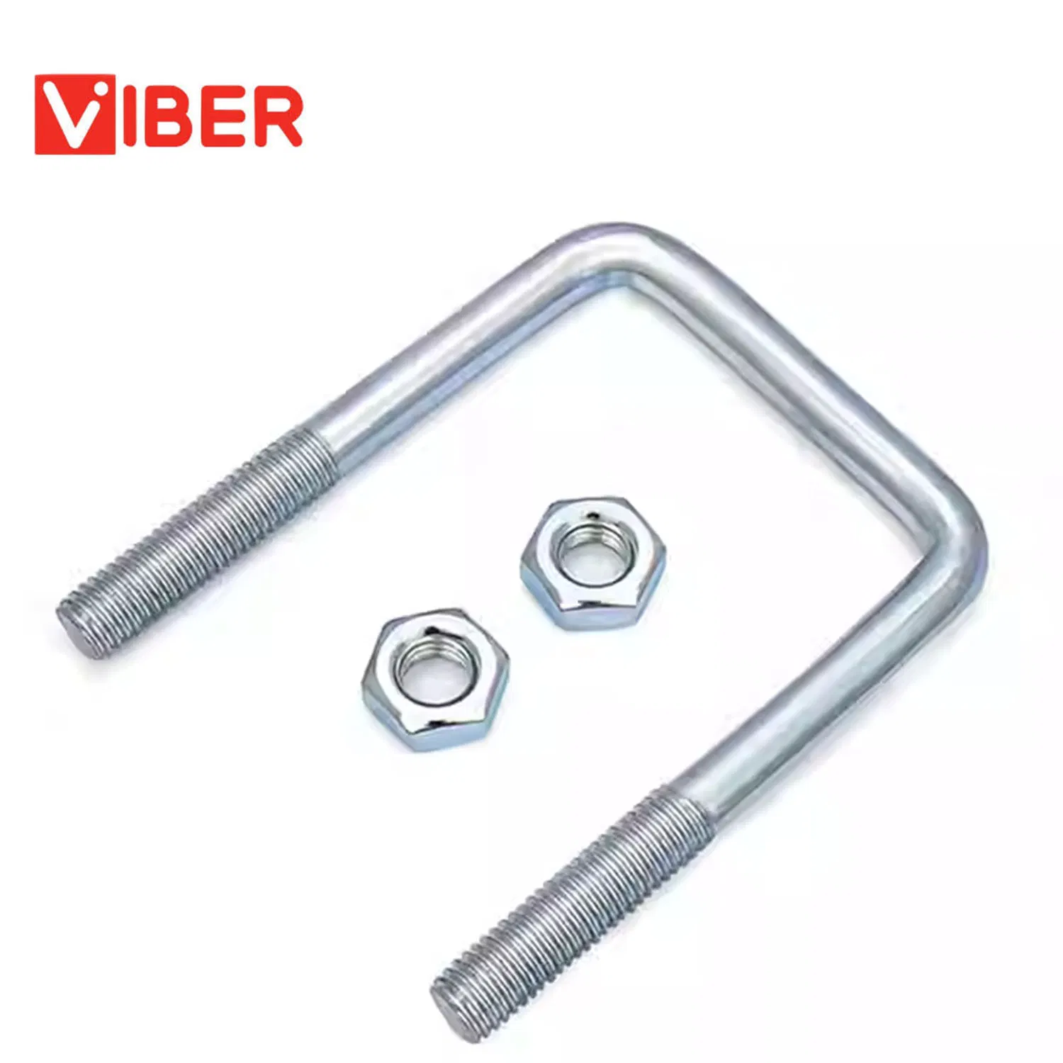 Right-Angle U-Bolt Stainless Steel 304 in Black/Zinc Plated/Silver Finish