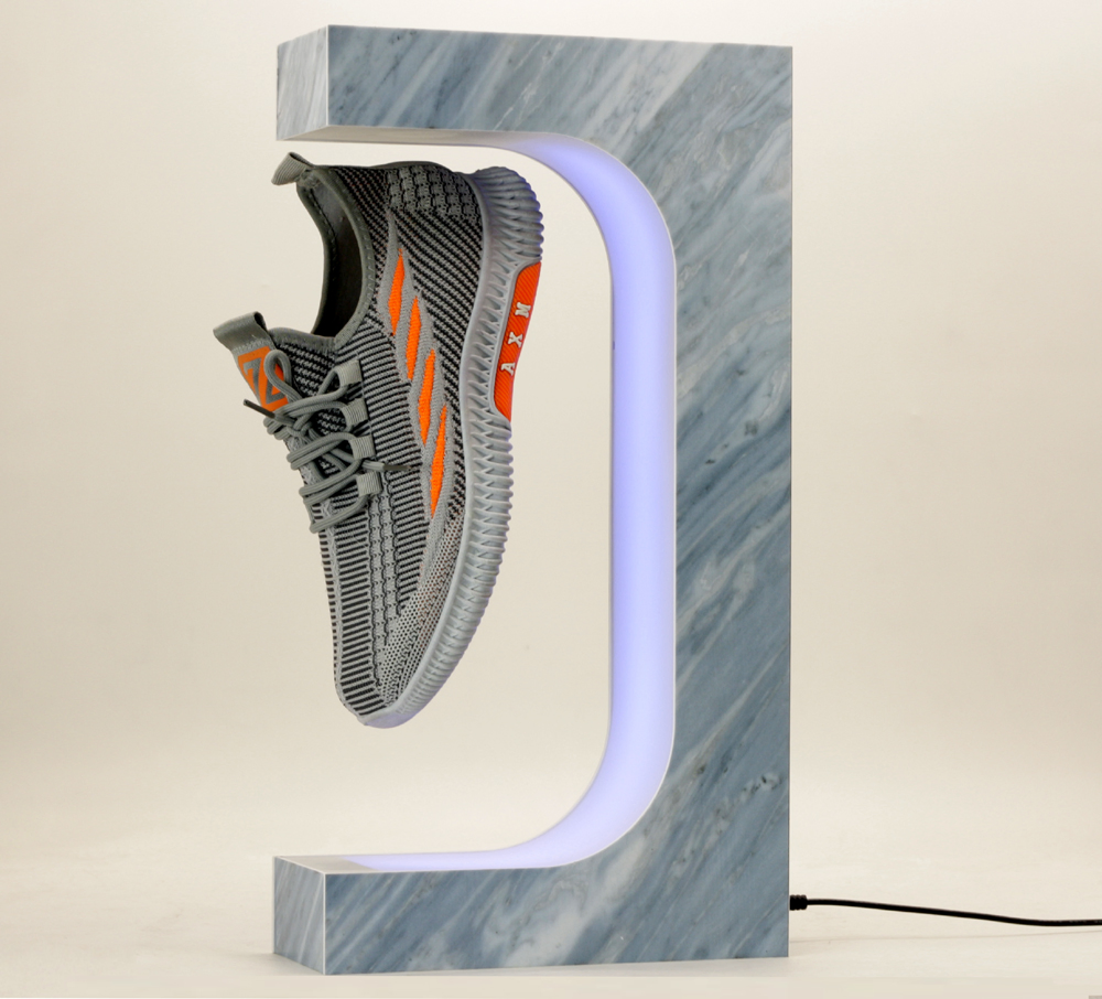 Factory Wholesale Acrylic Rotating Magnetic Floating Levitating Shoe Sneaker Display Rack