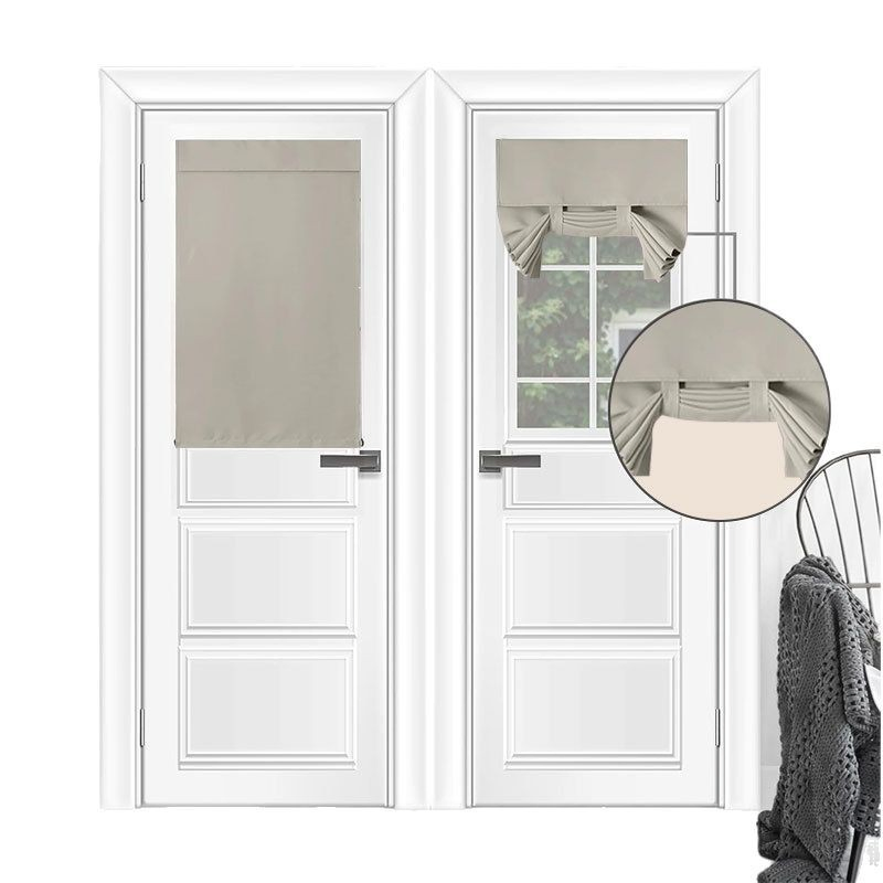 New Type of Blackout Curtain, Self-Adhesive Door Curtain Without Perforating, Glass Blackout Curtain