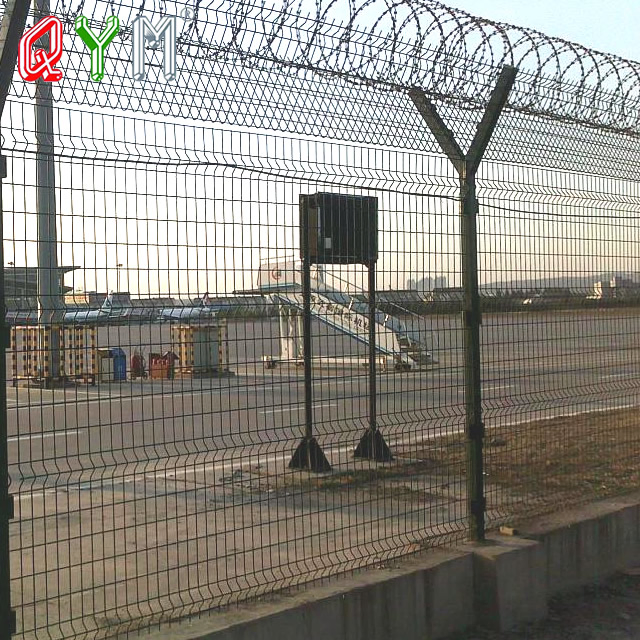 3D Airport Perimeter Fence Security Razor Wire Prison Chain Link Fence