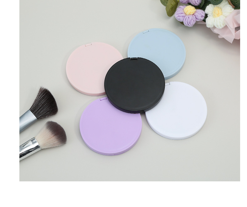 Portable Flip-Fold Circular Multi-Magnification Makeup Mirror