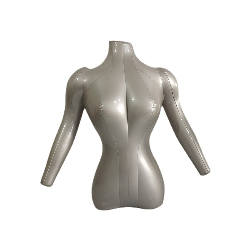 Air Strang Femal Fashion Model Half-Body PVC Inflatable Mannequin
