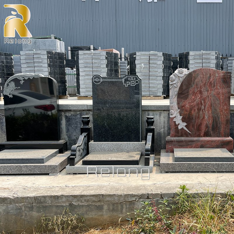 Wholesale Price Black Granite Marble Cemetery Tombstone