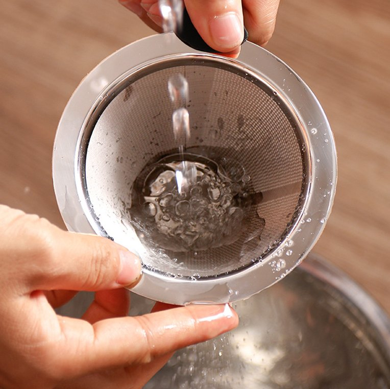 Mesh Stainless Steel Portable Reusable Pour Over Tea Coffee Filter Dripper Maker