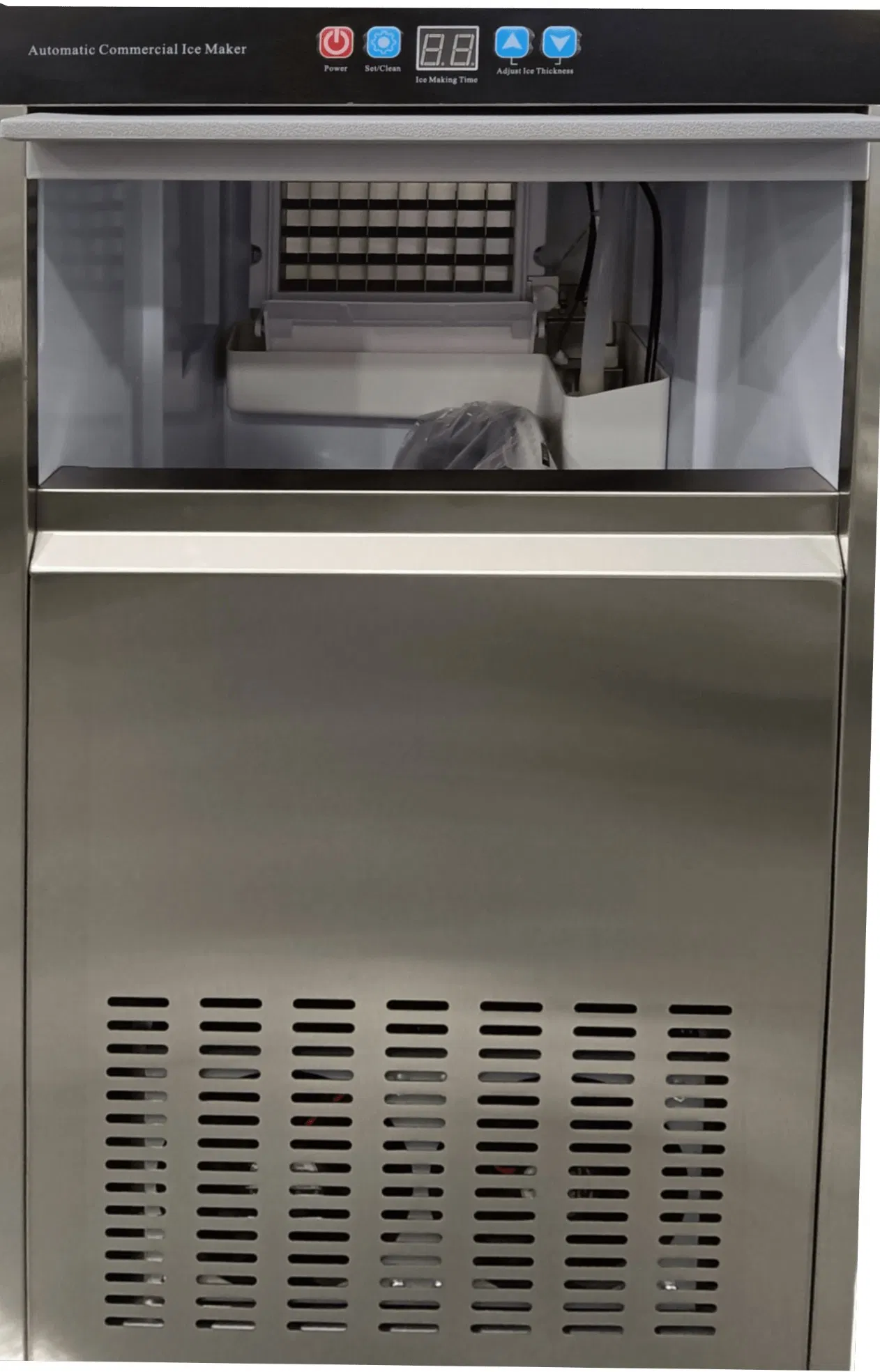 Fully Automatic Excellent Quality Low Power Consumption Commercial Stainless Steel Cube Ice Maker