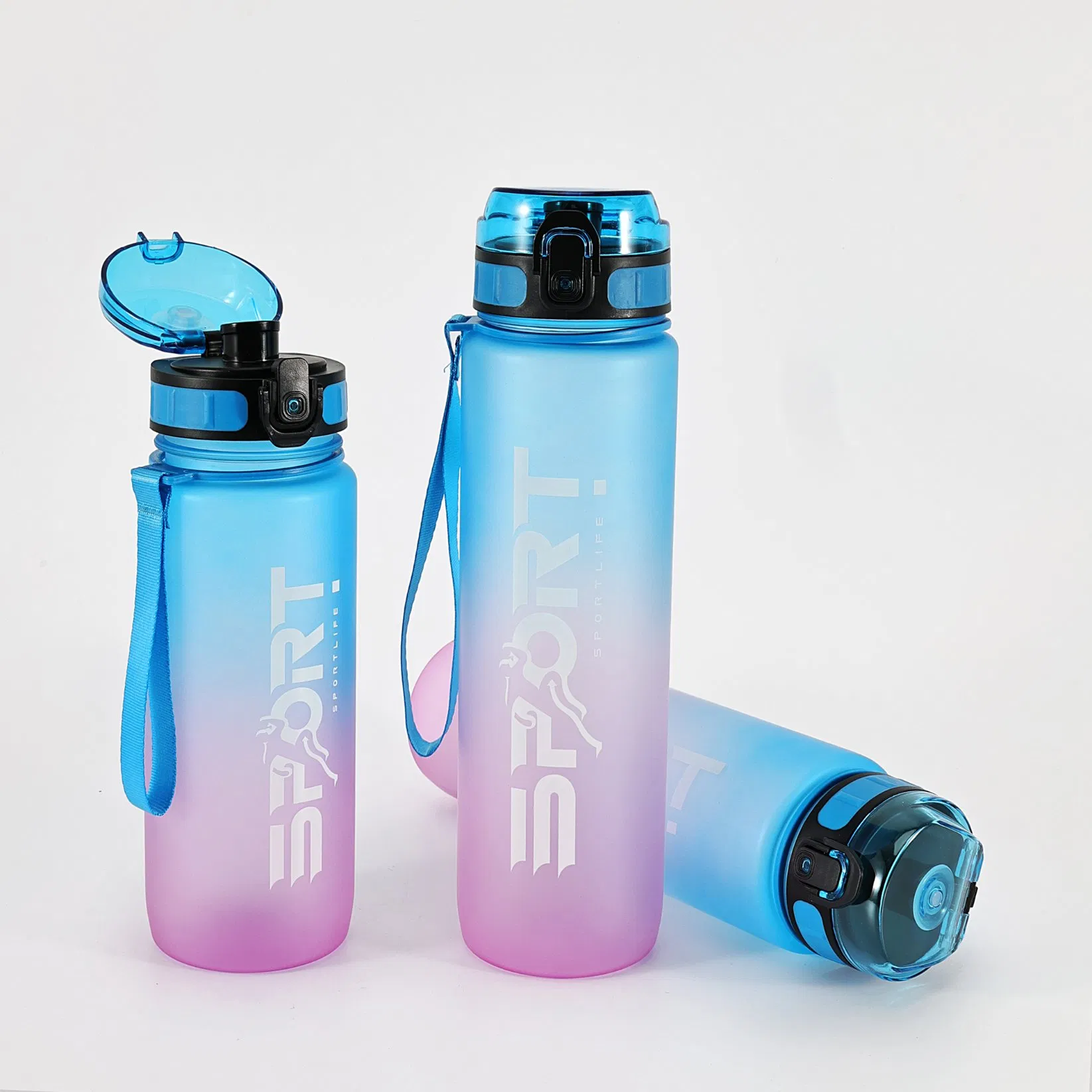 BPA Free Custom Logo Leak Proof Sport Direct Drinking Plastic Water Bottle
