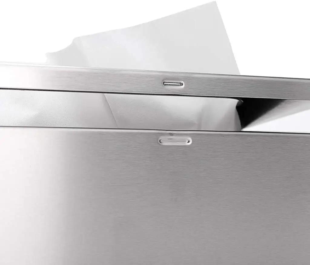 Rectangular Stainless Steel Paper Facial Cover Modern Metal Tissue Box Holder