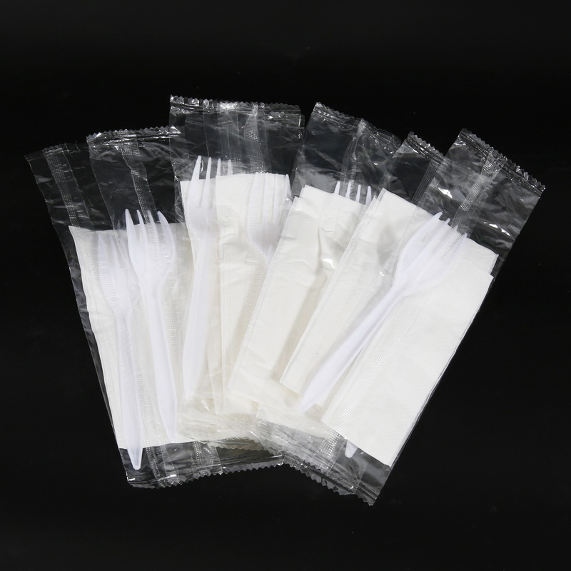 Plastic Cutlery Sets with Napkin