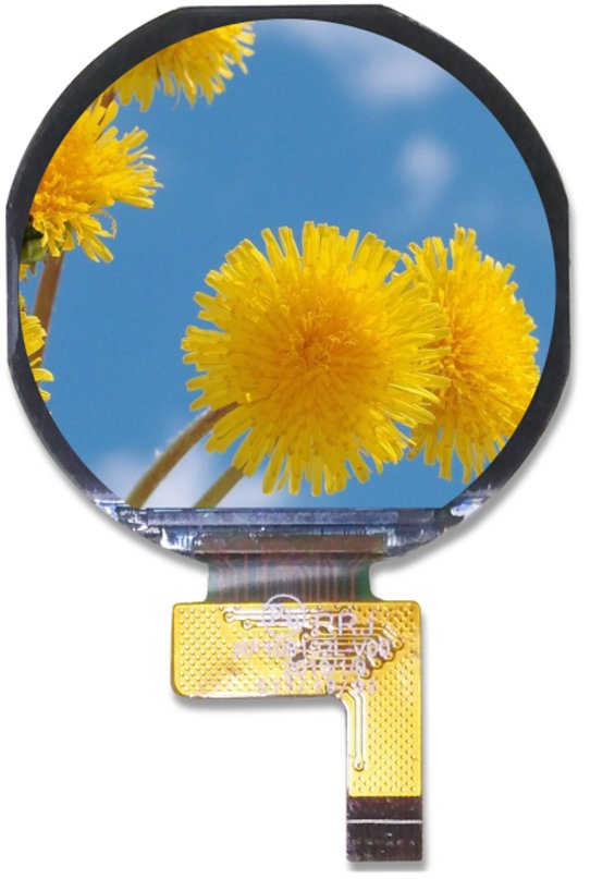 LCM TFT LCD 1.08 Inch Round Full-View Display for Smart Watch