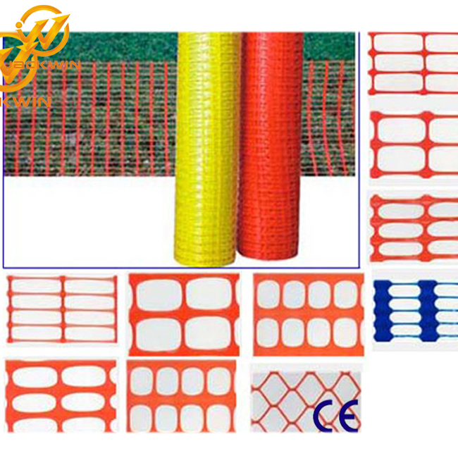 Construction Site Usage Temporary Orange Plastic Safety Fence