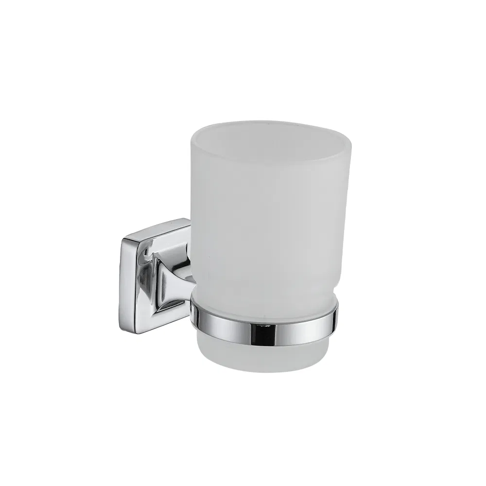 Bathroom Accessories Hotel Stainless Steel Wall Mounted Glass Tumbler Holder Single Glass Cup Holder