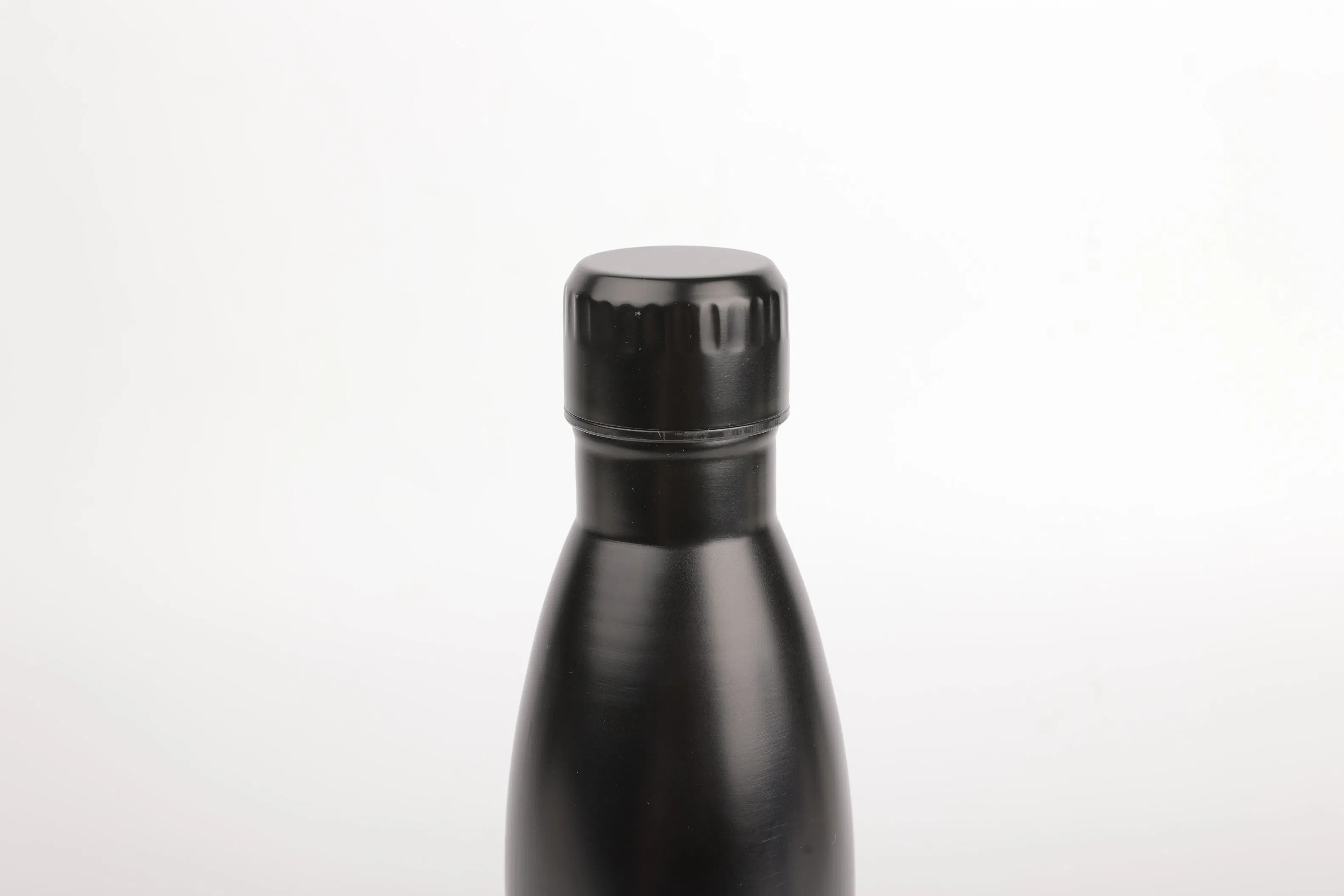 500ml 750ml 1000ml Double Wall Insulated Water Bottles Cola Shape Vacuum Bottles Black
