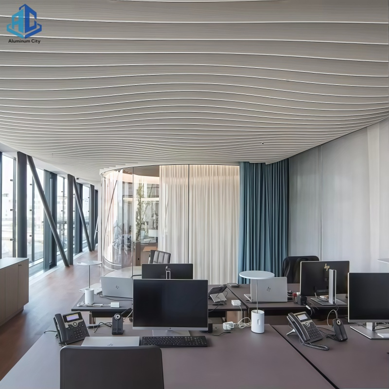 Premium Wood Finish Aluminum Profile for Modern Ceiling Designs