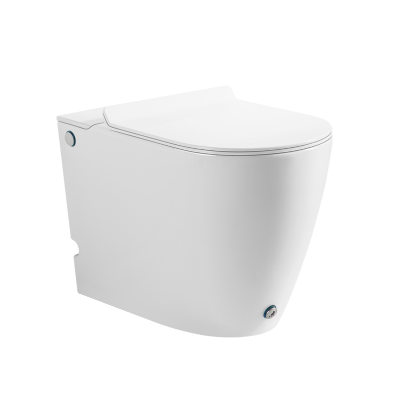 Factory Price Luxury Bathroom Products Sanitary Ware Electric Pulse Foot Touch Flush Smart Wc Toilet Without Water Tank