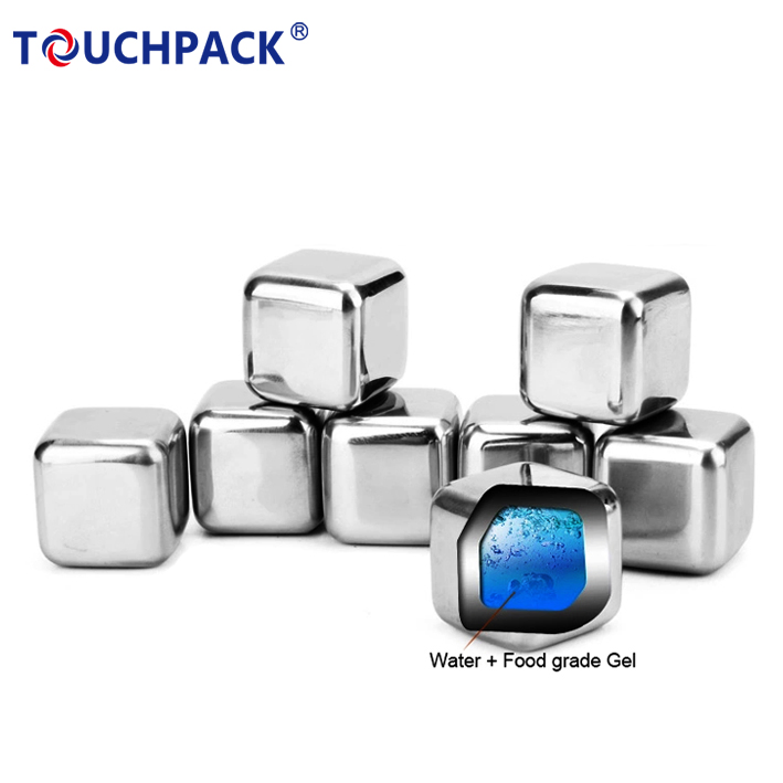 Wholesale Custom Food Grade Stainless Steel Whisky Chilling Stones