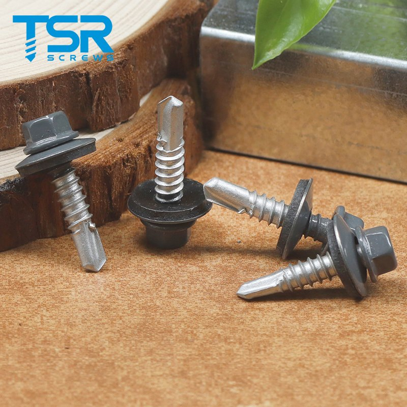 China Fasteners DIN7504K Painting Hex Washer Head Tek Roofing Screw