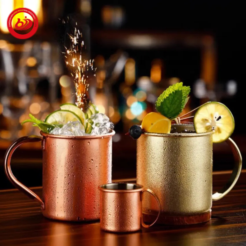 Медная кружка Moscow Mule с гравировкой, 300 мл