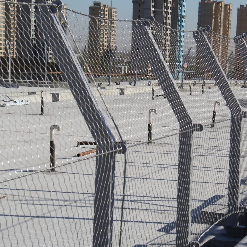 Woven Type Clip Rope Mesh 304 Stainless Steel Wire Rope Mesh