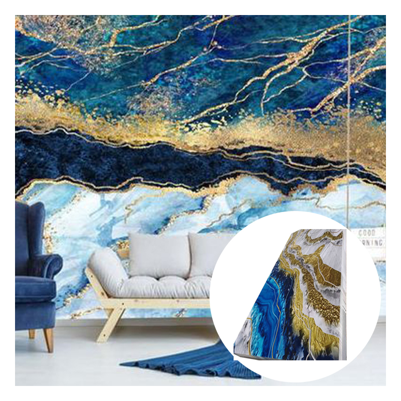 Interior Decorative PVC UV Marble Board High Glossy UV Marble PVC Wall Panels Sheet