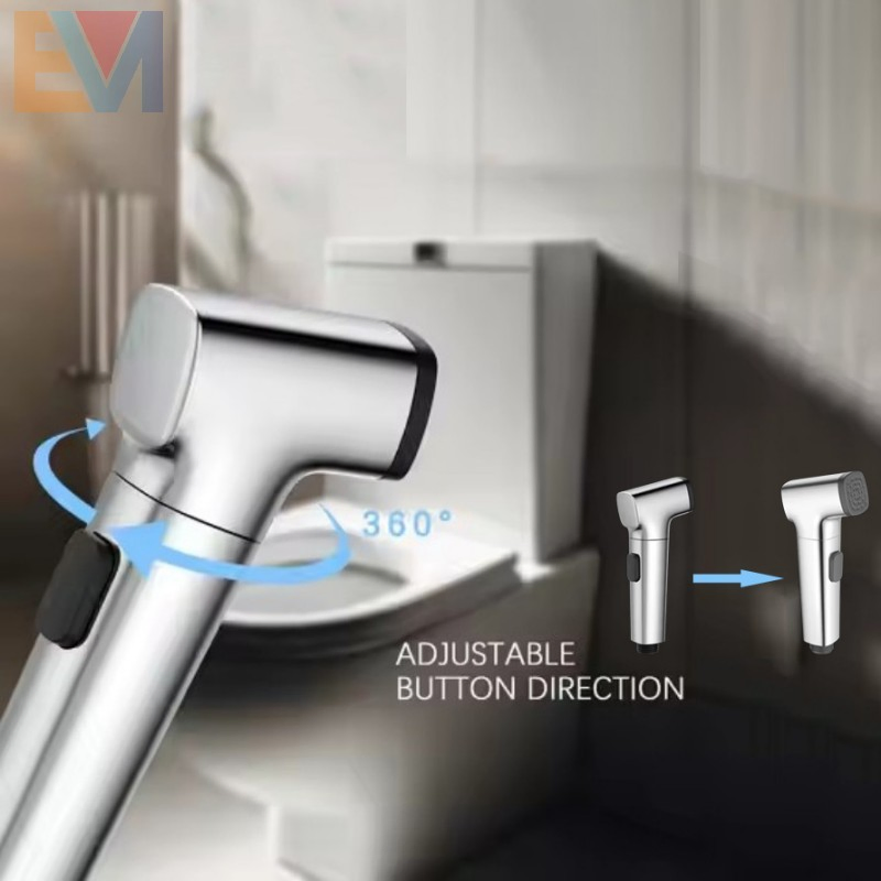 Bathroom 360-Degree Rotatable ABS Plastic Bidet Sprayer Set Woman Washing Douche Spray