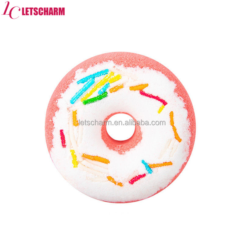 Ls082 OEM/ODM Private Label 40g Sweet Donut Christmas Bath Bombs Relaxation Gift Set