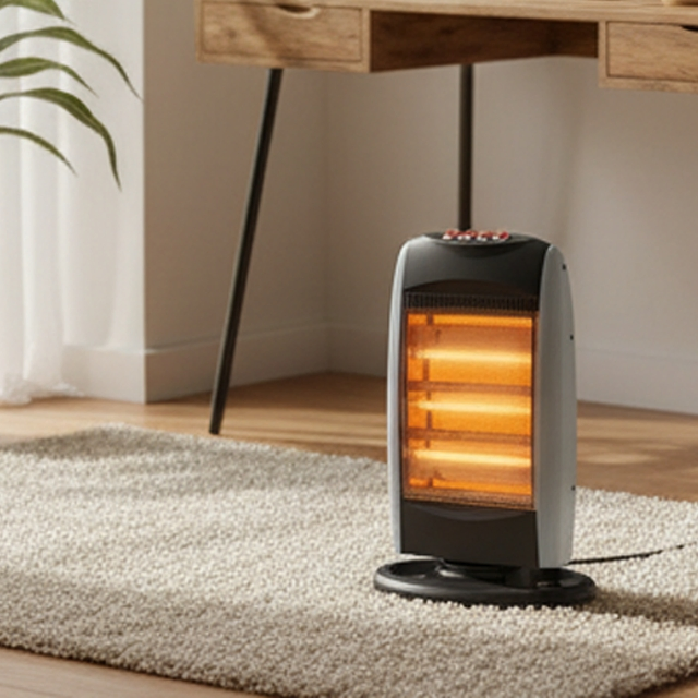 Adjustable Power Halogen Infrared Room Heater