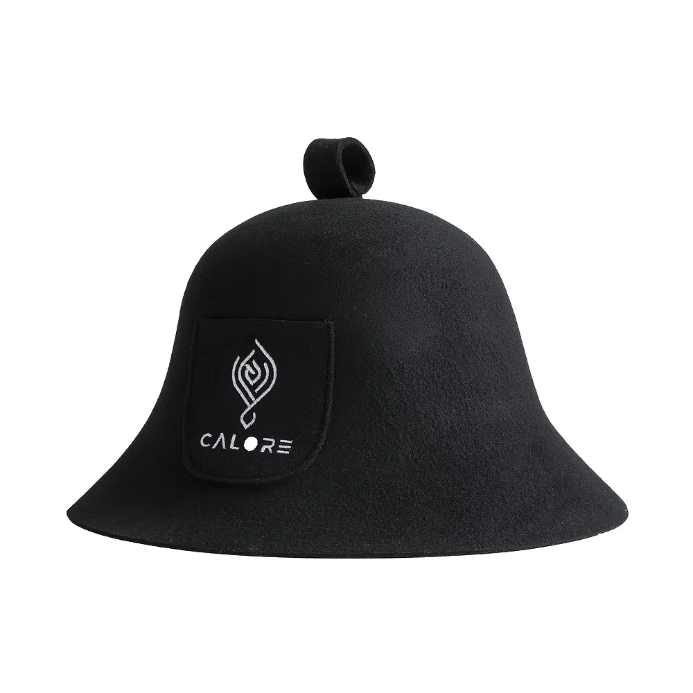 Eco-Friendly Natural Wool Sauna Headgear with Moisture-Wicking Fabric