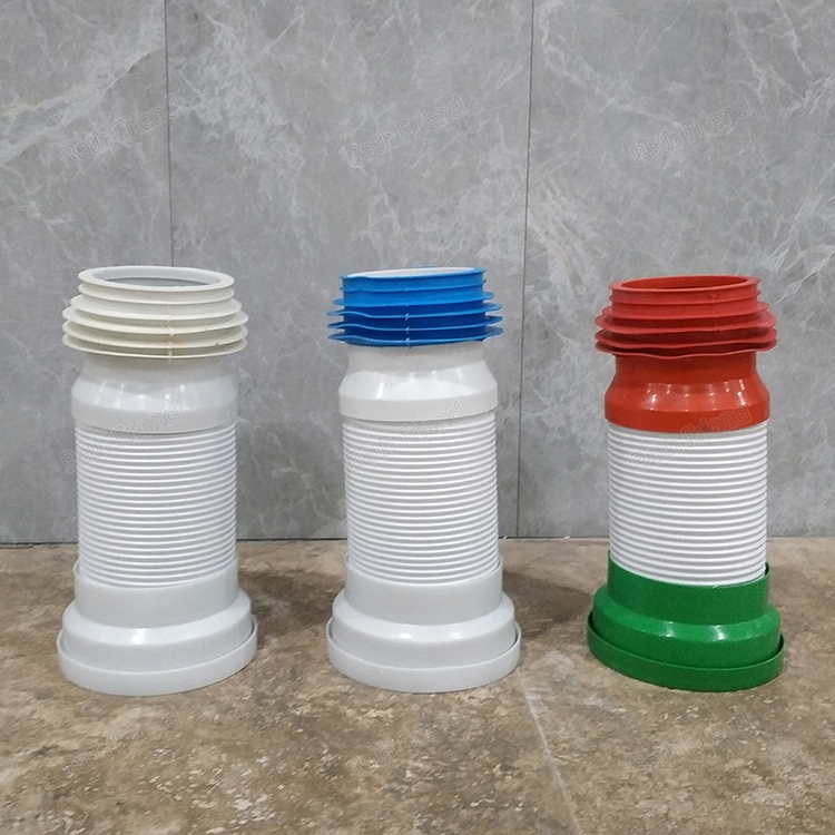 Flexible Angular Bend Toilet Connection Pipe Toilet Bowl Connecting Tube Pan Connector Three Color for You Choose