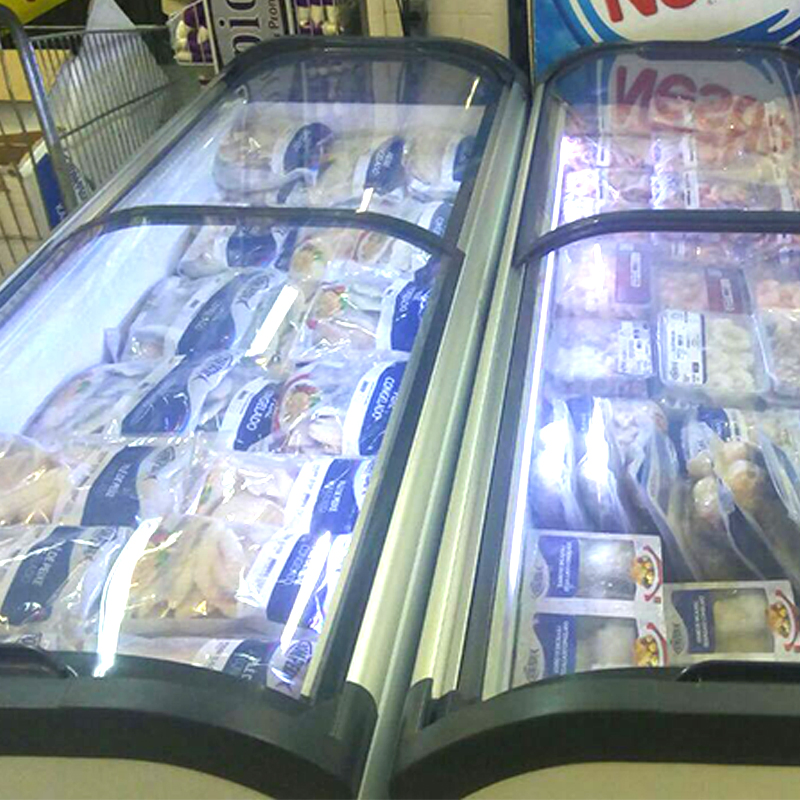 Wholesale Price Supermarket Top Open Glass Door Commercial Vertical Chest Deep Ice Cream Gelato Display Showcase Cabinet Chest Fridge Refrigerator Freezer