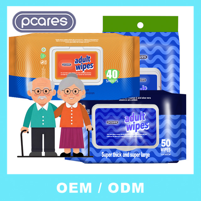 Extra Large Size Cleansing Body Wet Wipes Personal Care Hypoallergenic Adult Wipes