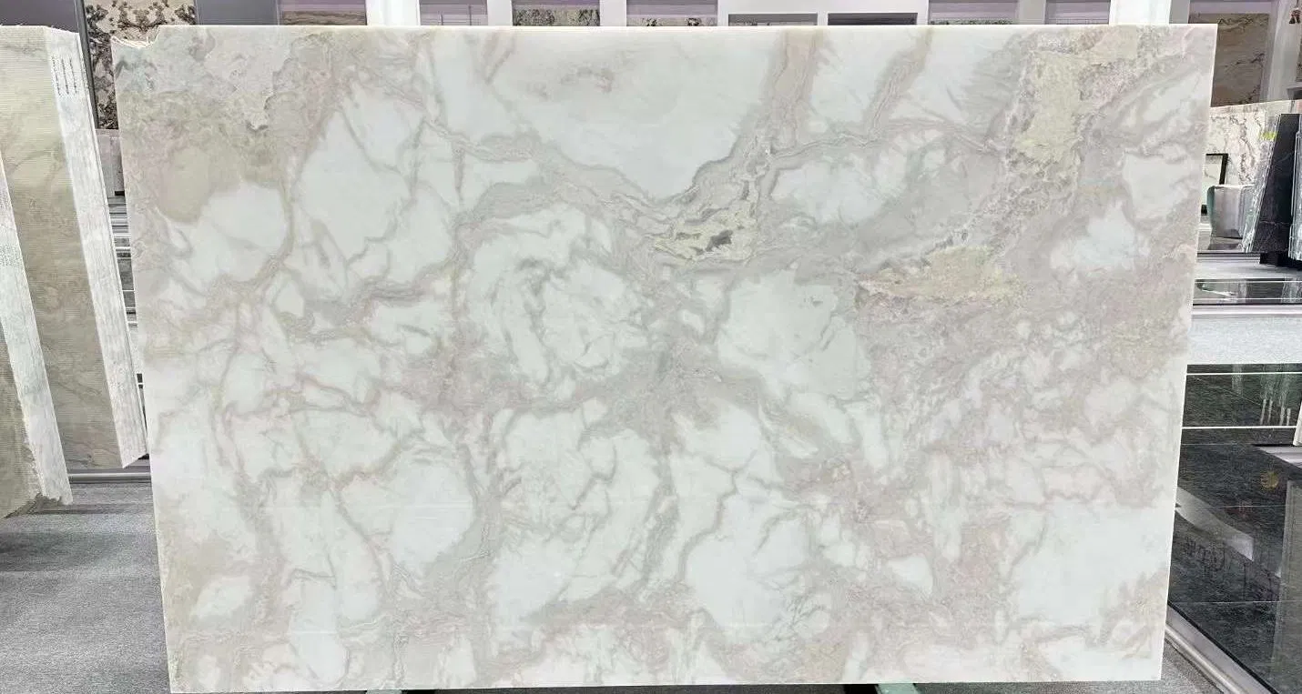 Fendi White Natural Marble Background Wall Flooring Tiles