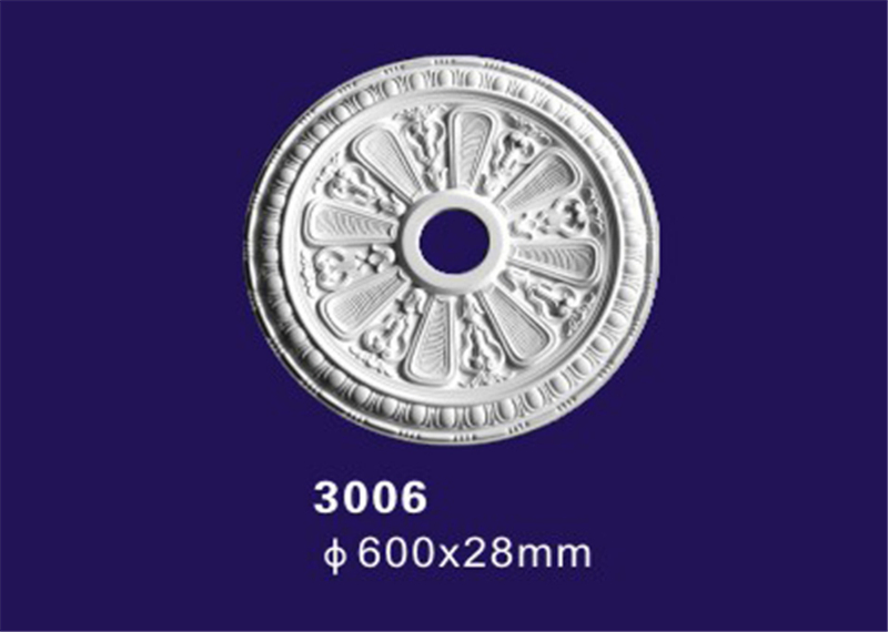 Bronze Color Decorative Ceiling Cover Plate, Polyurethane Ceiling Rose for Home Decoration
