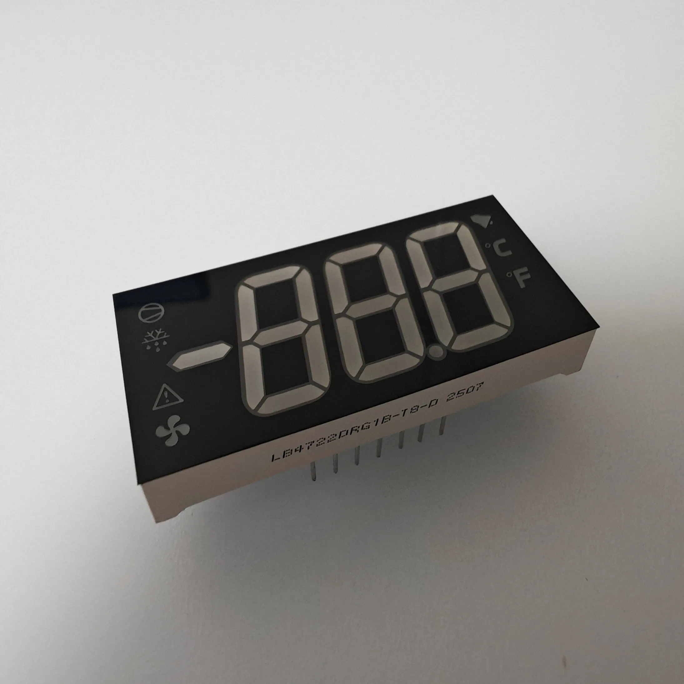 Ultra Bright Red/Pure Green Custom 7 Segment LED Display for Refrigeration Systems