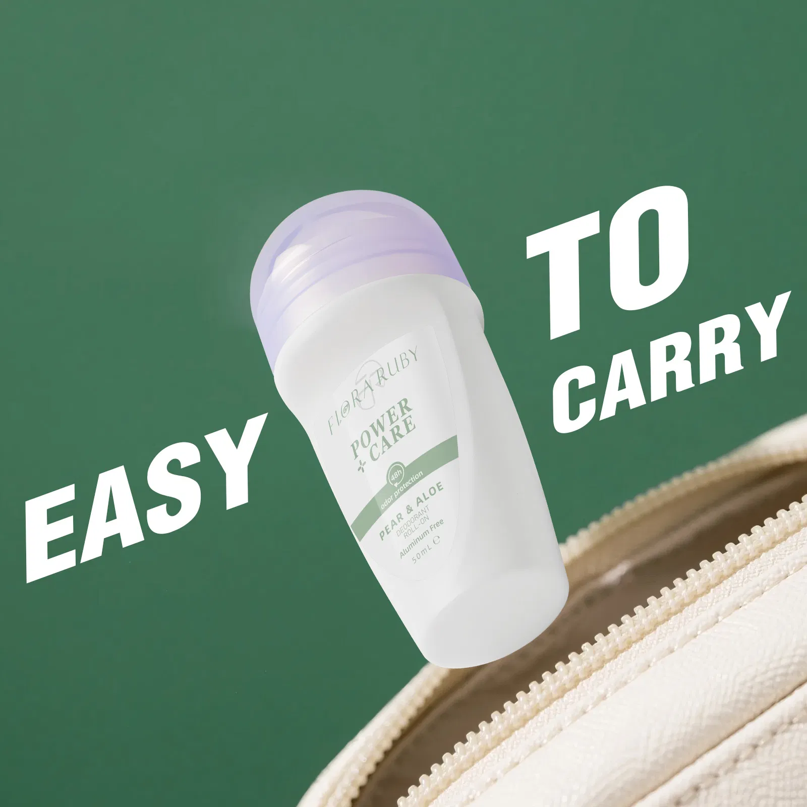 Refreshing Hypoallergenic Deodorant with Portable Organic Pearl Beads