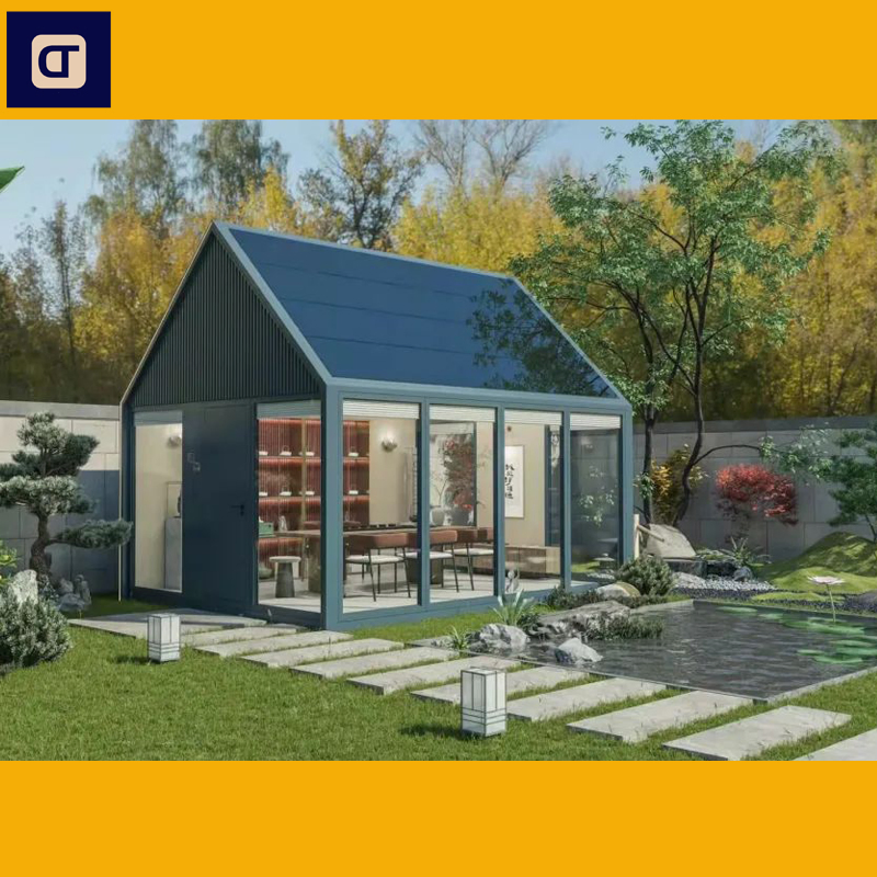 Integrated Housing with Solar Tiny House Backyard Home Prefabricated House