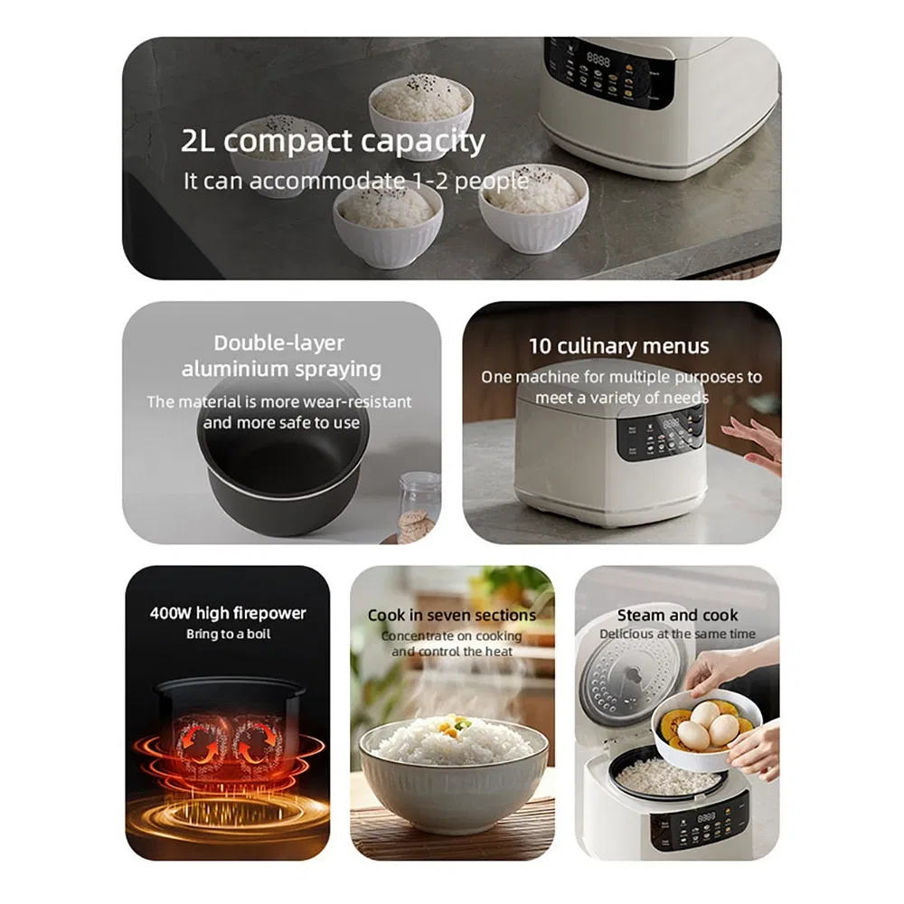 Smart Stainless Steel Electric Multi-Rice Cooker for Home Appliances