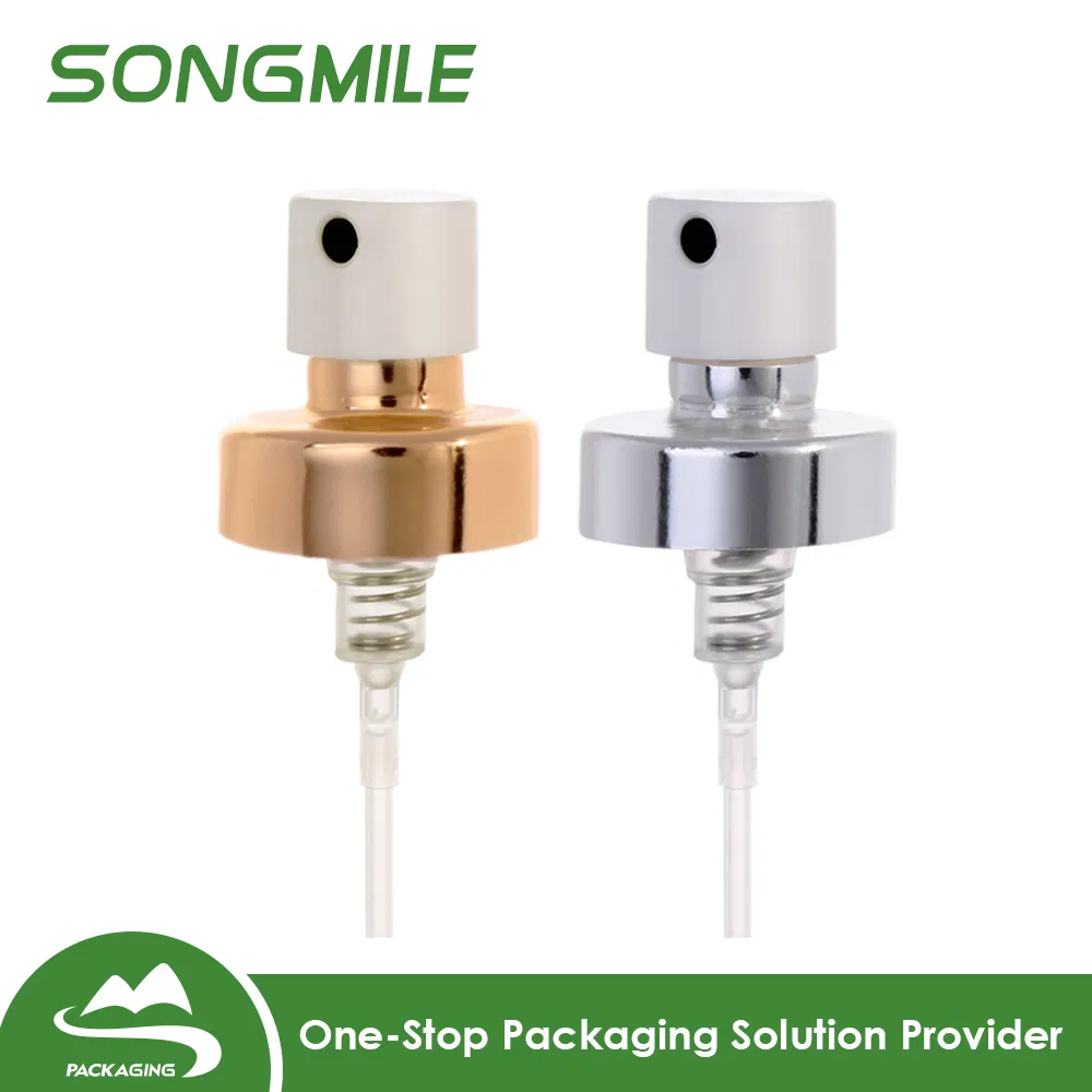 Wholesale 15 18 20mm Fine Mist Sprayer Shiny Silver Mini Aluminum Crimp Perfume Spray Pump for Perfume Bottle Cap